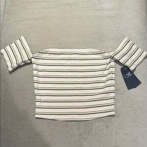 Abercrombie Striped Tube Top with Sleeves